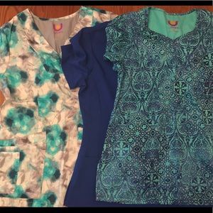 Bundle of 3 scrub tops
